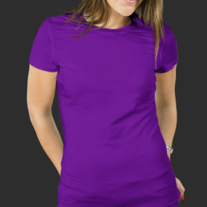Женская футболка хлопок фиолетовая фото